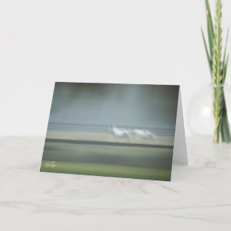 イリュージョンウマ科のメモカード サンキューカード