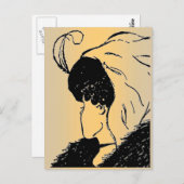 イリュージョン、若い老婦人はがき ポストカード (正面/裏面)