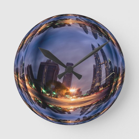 イリュージョンSOAPバブルの壁時計 ラウンド壁時計 (正面)