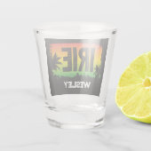 イリージャマイカトロピカルラム ショットグラス (裏面)