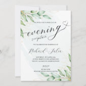 イリーナのイブニングウェディングパーティー招待状 招待状 (正面)