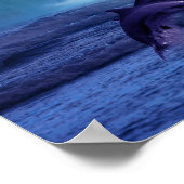 イルカおもしろい遊と ポスター (角)