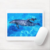 イルカおよびベビー マウスパッド (マウス)