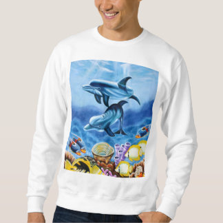イルカおよび熱帯魚の芸術 スウェットシャツ