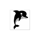 イルカかわいいキッズ ラバースタンプ (インプリント)