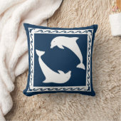 イルカが付いている枕 クッション (ブランケット)