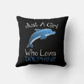イルカが大好きな女の子 クッション (裏面)