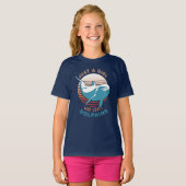 イルカが大好きな女の子 Tシャツ (正面フル)