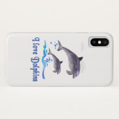 イルカが大好き Case-Mate iPhoneケース (裏面(横))