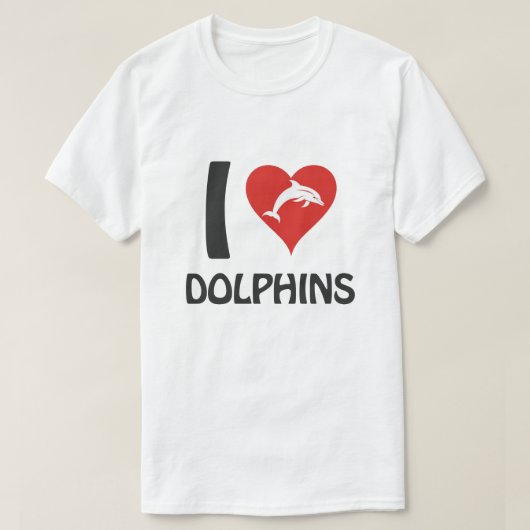 イルカが大好き Tシャツ (デザイン正面)