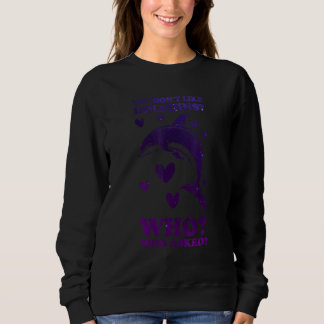 イルカが好きじゃない人は誰?イルカに聞いてみよう スウェットシャツ