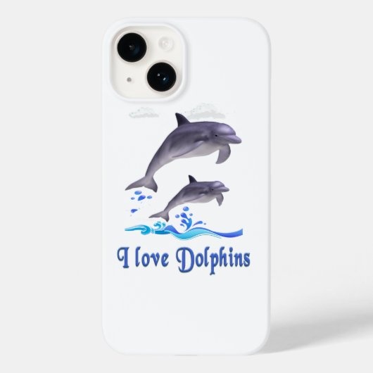 イルカが好き Case-Mate iPhone 14 カバー (裏面)
