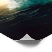 イルカが水から飛び出す ポスター (角)