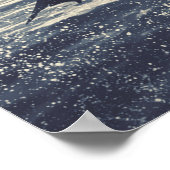 イルカが水術から飛び出す ポスター (角)