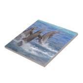 イルカが水面から立ち上がる タイル (側面)