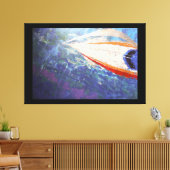 イルカが沿って走る キャンバスプリント (インサイチュ (リビング))