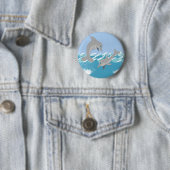 イルカが泳ぐ海 缶バッジ (インサイチュ)