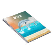 イルカが海に群がる ノートブック (右側)