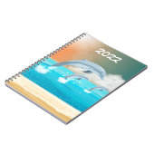 イルカが海に群がる ノートブック (左側)