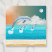 イルカが海に群がる フェイバータグ (裏面)