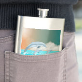 イルカが海に群がる フラスク (インサイチュ)