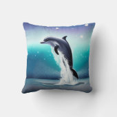 イルカが海に飛び込む クッション (裏面)