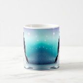 イルカが海に飛び込む コーヒーマグカップ (中央)
