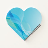 イルカが海に飛び込パーソナライズされたむ ノートブック (裏面)