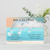 イルカが海面を躍る 招待状 (スタンド正面)