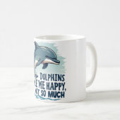 イルカが私を幸せにする コーヒーマグカップ (正面右)