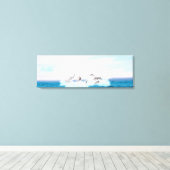 イルカが舞い上がる キャンバスプリント (インサイチュ (ウッドフロア))