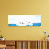 イルカが舞い上がる キャンバスプリント (インサイチュ (リビング))