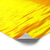 イルカが飛び跳ねるサンセットポスター ポスター (角)