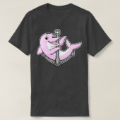 イルカといかり Tシャツ (デザイン正面)