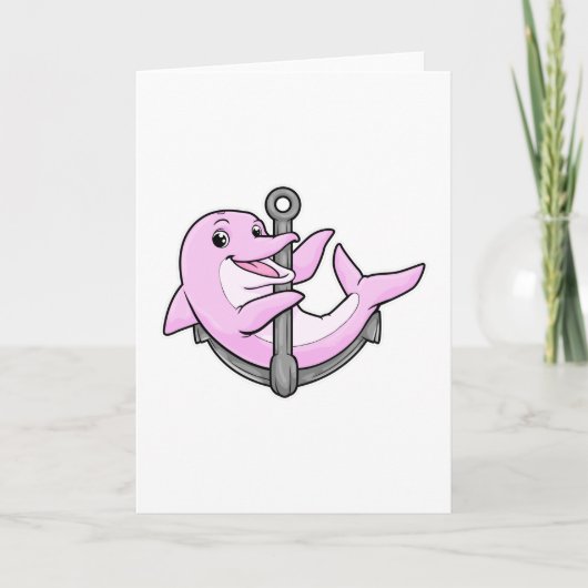 イルカとアンカー カード (正面)