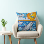 イルカとカモメ クッション (椅子)