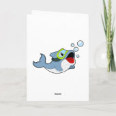 イルカとダイビングの水泡.PNG カード (裏面)