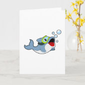 イルカとダイビングの水泡.PNG カード (黄色い花)