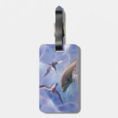 イルカとダイビングバード ラゲッジタグ (裏面縦)
