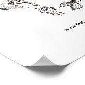 イルカとハミングバードジョイのポスター ポスター (角)