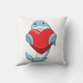 イルカとハート クッション (裏面)