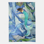 イルカとマーメイドパーティータオル キッチンタオル (縦)