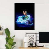 イルカとマーメイド ポスター (ホームオフィス)