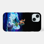 イルカとマーメイド iPhone 15ケース (裏面横)