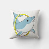 イルカとリングや輪 クッション (裏面)