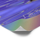 イルカとレインボー ポスター (角)