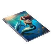 イルカと一緒に泳ぐ天使のような人魚 ノートブック (右側)
