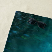 イルカと一緒に泳ぐ ビーチタオル (インサイチュ)