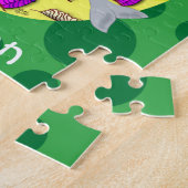 イルカと一緒に海の緑の人魚 ジグソーパズル (側面)