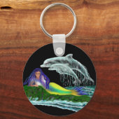 イルカと人魚 キーホルダー (正面)